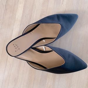 a new day (Target Brand) satin black mules, size 9
